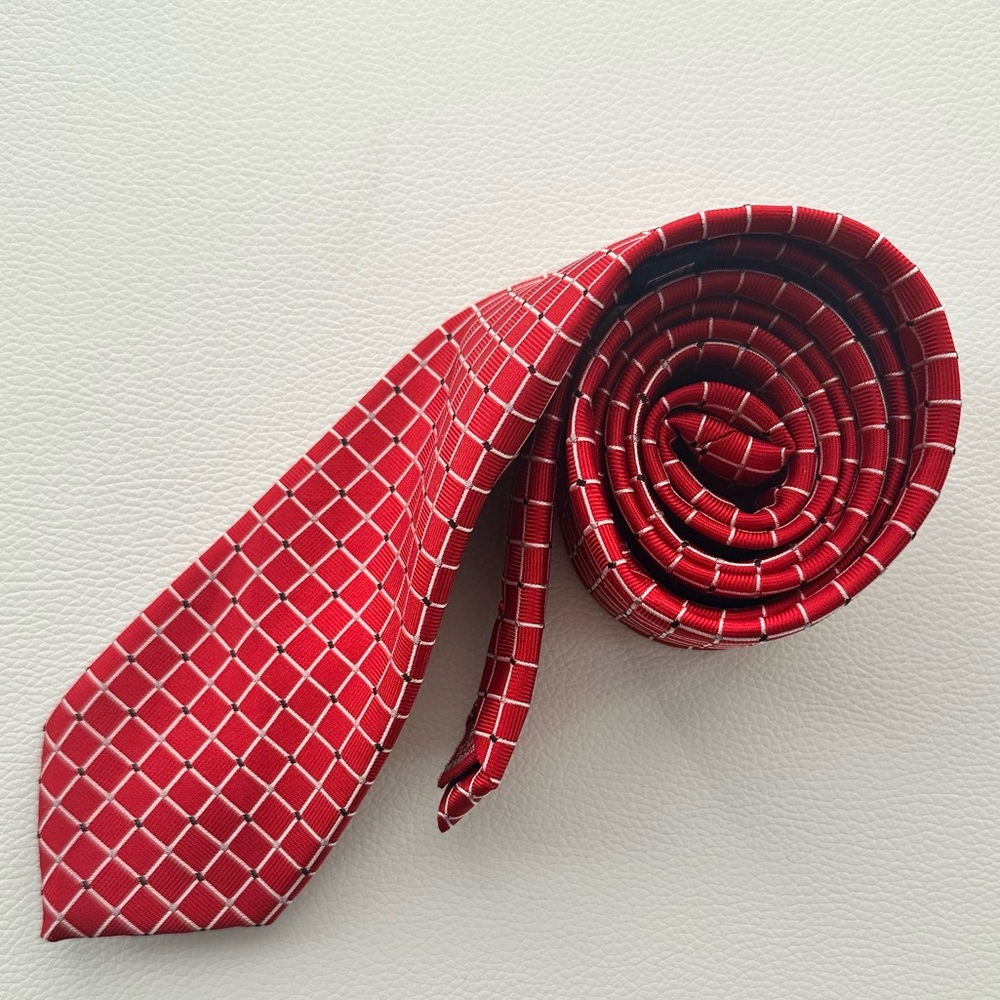 Chaps by Ralph Lauren Tie – Red & White Check